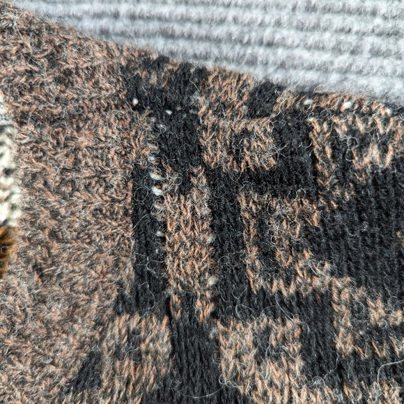 VTG Wool Blend Sweater Mens XL Grandpa Made In USA, Cabincore, Fisherman - Picture 7 of 14